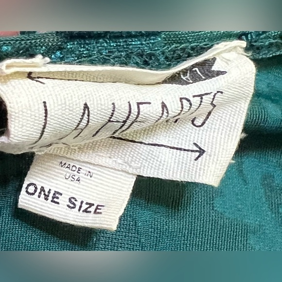 La Hearts Emerald Green Shawl (Sz One Size) - Picture 11 of 14